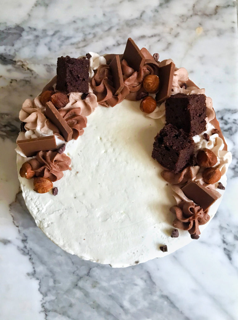 chocolate and hazelnut cake